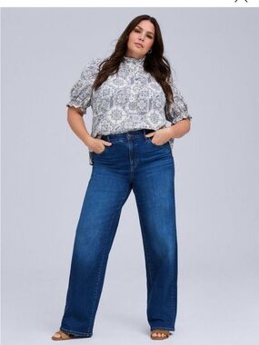 torrid Belle Isle Straight Leg Jeans - Light Blue